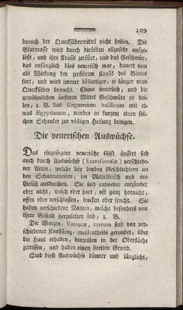 Die venerischen Auswüchse.