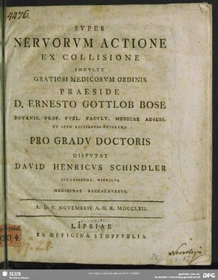 Super Nervorum Actione Ex Collisione