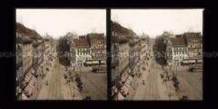 Blick vom Altmarkt in die König Johann Straße, Dresden