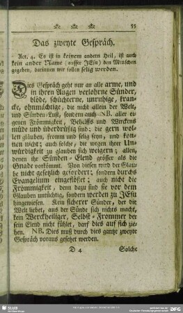 Das zweyte Gespräch