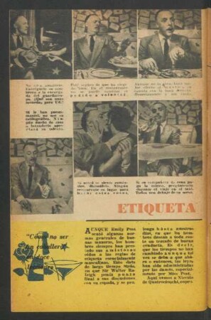 Etiqueta en la mesa : Cómo no ser un caballero en doce lecciones