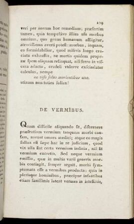 De Vermibus.