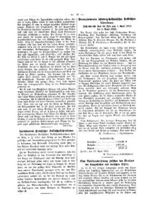 Provinzialverein schleswig-holsteinischer Volksschullehrerinnen : Jahresbericht über die Zeit vom 1. April 1914 bis 1. April 1915