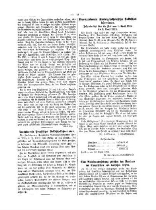 Provinzialverein schleswig-holsteinischer Volksschullehrerinnen : Jahresbericht über die Zeit vom 1. April 1914 bis 1. April 1915