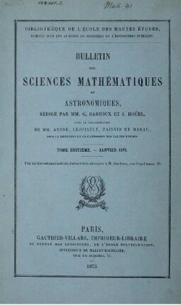 Tome Huitéme. - Janvier 1875.