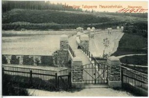 Neunzehnhain. Talsperre Staumauer