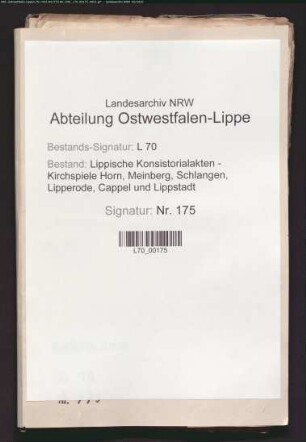Besetzung der Schulmeisterstelle zu Kohlstädt