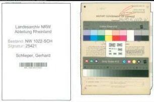 Entnazifizierung Gerhard Schlieper , geb. 11.11.1905 (Prokurist)