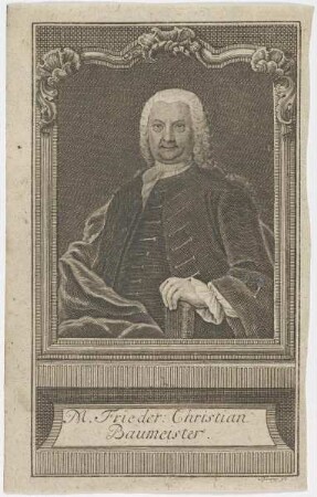 Bildnis des Frieder. Christian Baumeister