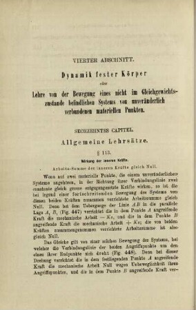 Vierter Abschnitt. Dynamik fester Körper.