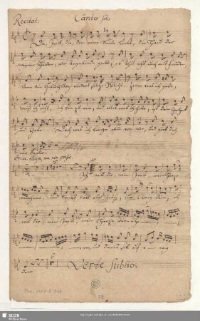Canto. Solo [transp.]