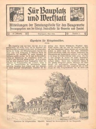 Eigenheim für Kriegsinvaliden (Schluß)