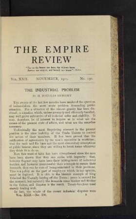 Vol. 22. November, 1911. No. 130.