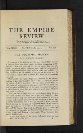 Vol. 22. November, 1911. No. 130.