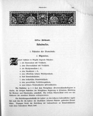 Elfter Abschnitt. Schulwesen