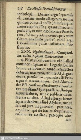 XXX. [An Pisana conventio?]