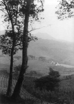 Eine Farm im Gebirge