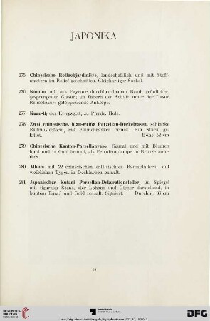 Japonika (Nr. 275-281)