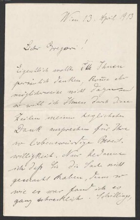 Nachlass von Ferdinand Gregori (1870-1928): Briefe und Karten von Gustav Gutheil an Ferdinand Gregori - BSB Ana 329.A.II. Gutheil, Gustav