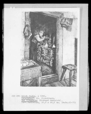 Der Glasmaler (Richard Wennrich; Petersdorf, Kreis Hirschberg/Schlesien)