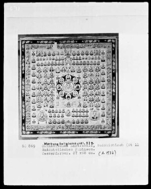 Chinesisches Mantrabild mit buddhistischem Pantheon