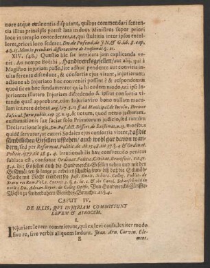 Caput IV. De Illis, Qui Iniuriam Committunt Levem & Atrocem.