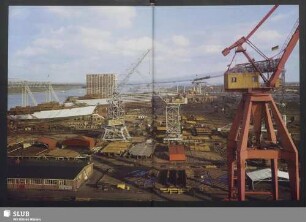 Die Deutsche Werft auf der Elbinsel Finkenwerder