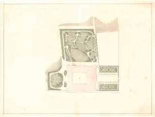 Gärtner, Friedrich von; München; Wittelsbacherpalast - Lageplan