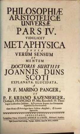 Philosophia Aristotelica univ., 4