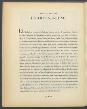 Dritte Legende: Die Offenbarung / Third Legend: The revelation