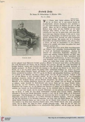 Friedrich Pecht: zu seinem 80. Geburtstage, 2. Oktober 1894