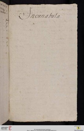 Incunabula