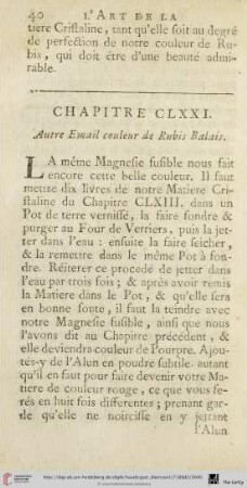 Chapitre CLXXI