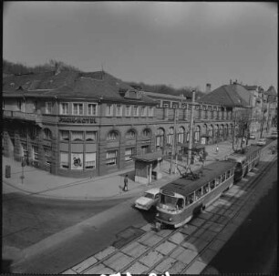Dresden-Weißer Hirsch, Bautzner Landstraße 7. Parkhotel (Eröffnung 1914; E. Voigt, H. Schulze nach J. Kraaz). Eckansicht