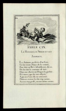 Fable CIX. Le Renard, Le Singe Et Les Animaux.