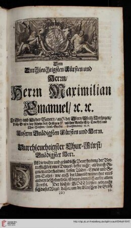 Zueignungs=Schrifft