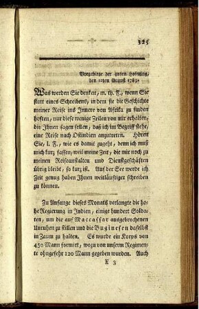 Vorgebirge der guten Hofnung, den 12ten August 1789.