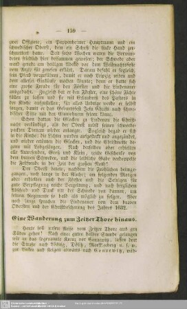 Eine Wanderung zum Zeitzer Thore hinaus