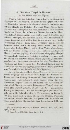 6: Der kleine Tempel in Rhamnus [...]