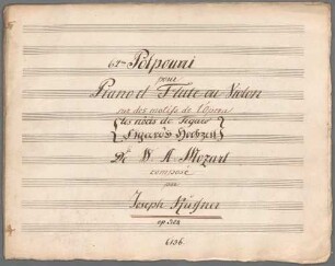 Potpourris, Flöte (Violine), Klavier, op. 304 - BSB Mus.Schott.Ha 6131-2