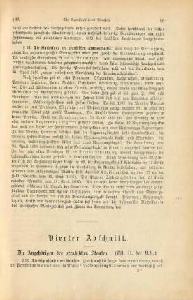 Vierter Abschnitt. Die Angehörigen des preußischen Staates