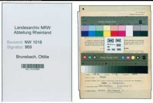 Entnazifizierung Ottilie Brunsbach , geb. 25.06.1922 (Krankenpflegerin)