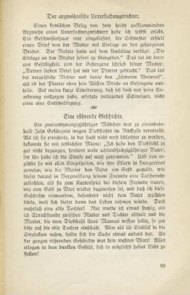 Eine rührende Geschichte
