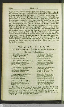 Ein ganz kleines Plagiat