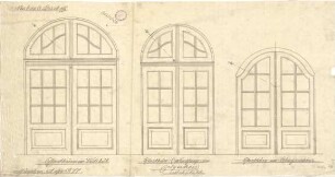 Pfann, Paul; München, Möhlstr.; Wohnhaus O. Bischoff - Glastüren im Vestibül, EG u. OG (Ansichten)