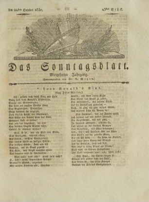 43, 1830: Stück