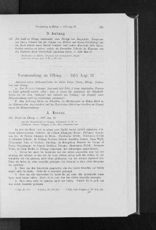 Versammlung zu Elbing. - 1415 Aug. 31.