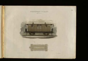 Bl. 10. Personenwagen 3ter Classe mit Bremse