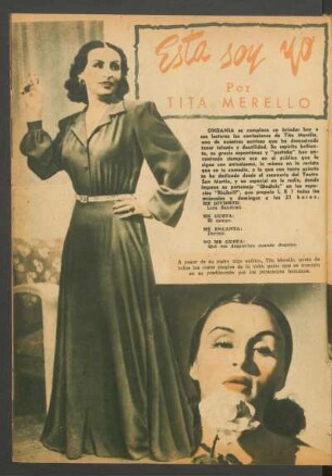 Esta soy yo - Por Tita Merello