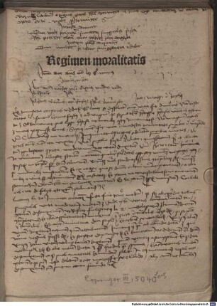 Regimen moralitatis
